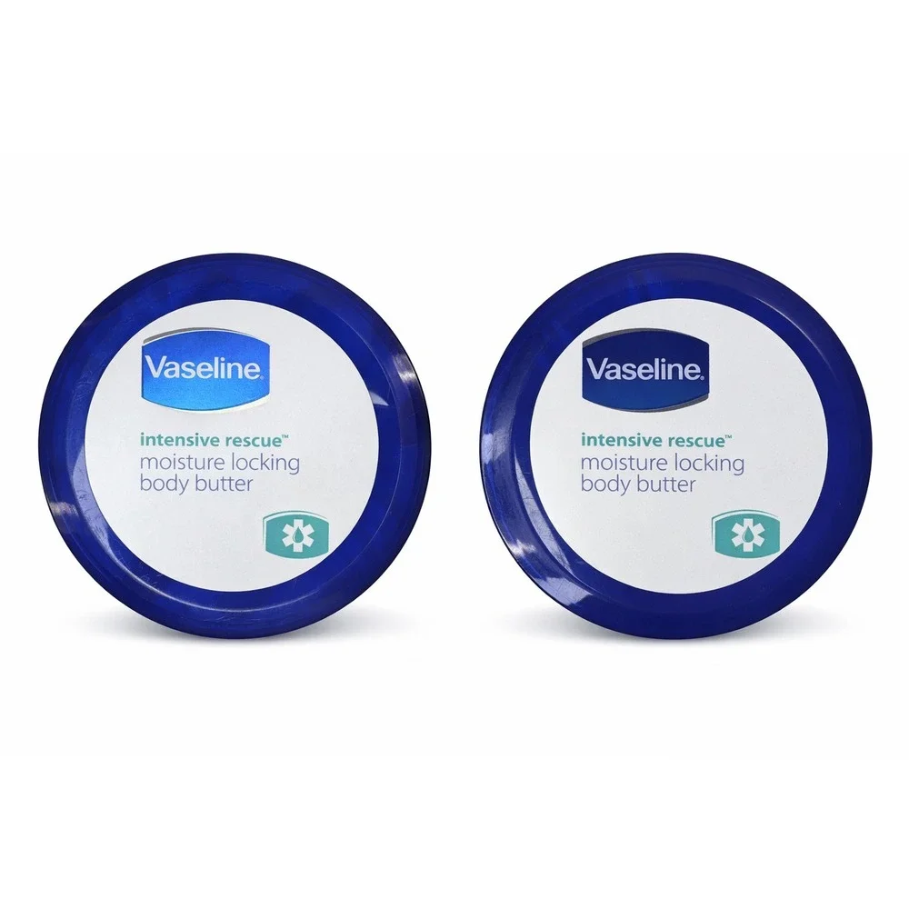 2X Vaseline Intensive Rescue Moisture Locking Body Butter Retired, 8 oz Each